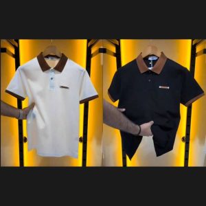 2 Pcs 100% Pure Cotton Polo (Black & White)