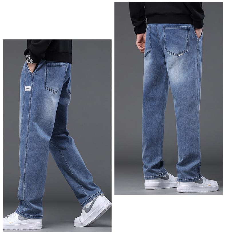 ๐ค Drawstring Elastic Waist Baggy Pant Trouser (Sky Blue)